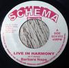 7inch Record BARBARA NAP / TREVOR DIXON - Live In Harmony / Love Guarantee SCH013 Schema Records UK Reggae, Ska & Dub Used