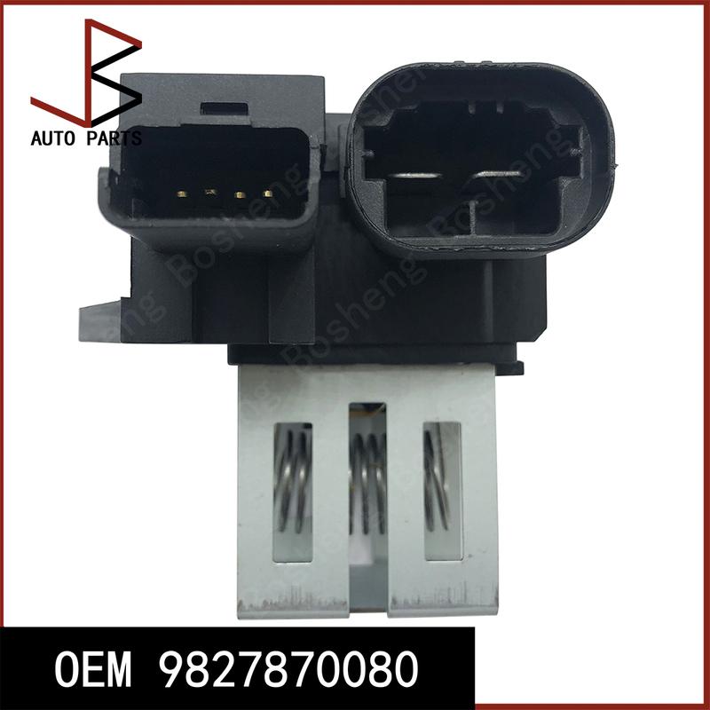 New OEM 9827870080 9662872380 9673999880 9830143880 Electric Motor Radiator Fan Resistor for PEUGEOT 1007 2005- 207 2006-2015