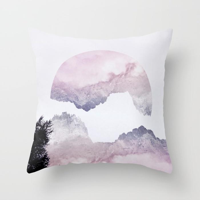 Nordic Style Black White Geometric Pillow Office Sofa Living Room Bed Headrest Car Sleeping Pillowcase Customizable Pp Cotton