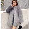 Long Collar Simple Imitation Fox Fur Coat Women's Autumn and Winter Toka Fur Coat