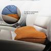 2-in-1 Car Seat Booster Universal Driver Memory Foam Lumbar Pillow Suede Seat Heightened Inclined Cushion Car