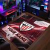 Crystal Velvet Rug Athletic Bilbao FC Print Custom Name Text Floor Mat Home Decor