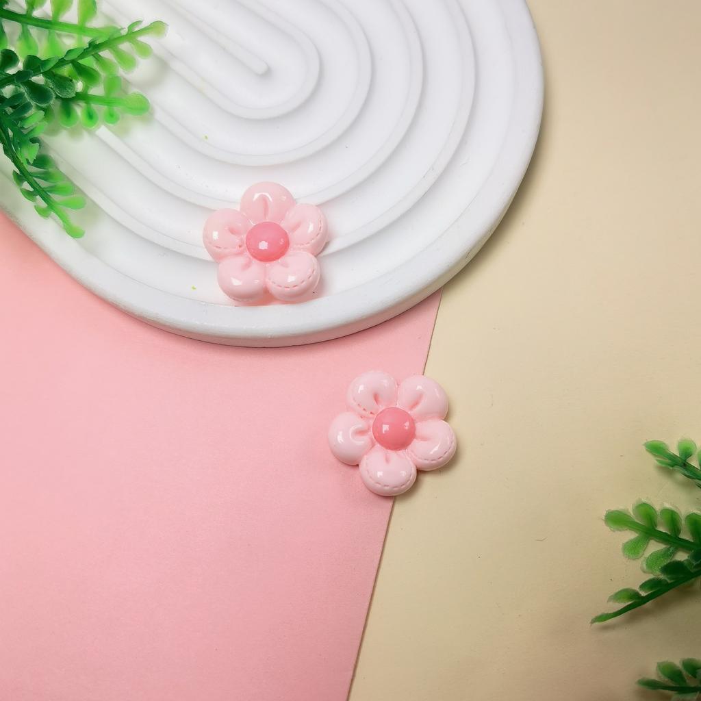 100Pcs/Lot 23MM Pastel Candy Color Daisy Flowers Flatback Resin Cabochons Embellishments for Scrapbooking Nail Art Decoration