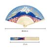 Kyosuke Silk Folding Fan with Cherry Blossom and Fuji and Souvenir from Japanese Gift Pouch, Mt. Design, Approx. 21cm, Men's Women's, Overseas, Goods,