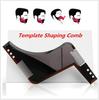 Men's Beard & Sideburn Styling Comb with Brush and Trimming Template
