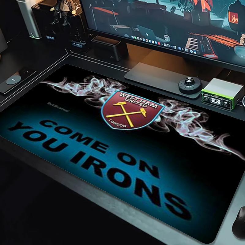 West Ham United FC Logo Color Mouse Pad Large Gaming Table Cushion Non-slip Laptop Tablet Big Mousepad XXL Mat Mini PC Playmat With Lock edge