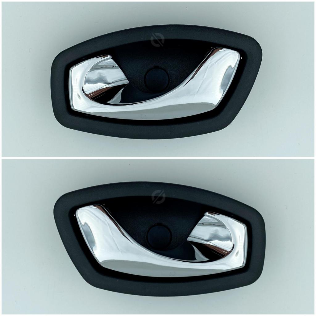 Дверная ручка для Renault Megane MK3, для Clio 4, для Scenic 3, для Captur, механизм открывания двери, хромированная, черная, левая и правая, ручка открывания