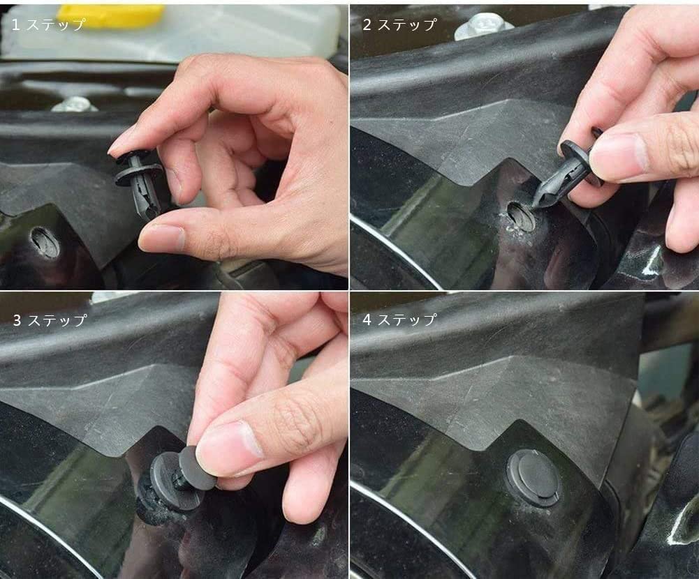 Camtern 845 Pcs 24 Pcs Universal Car Fender Bumper Clip Push Rivet Fastener Push