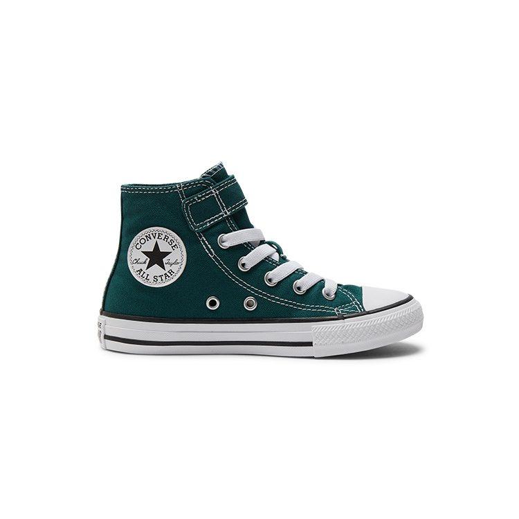 Converse Кеды All Star 1V Нескользящие Легкие Высокие Детские Холщовые Зеленые Для Детей Возрастом 3-7 Лет A04724C303
