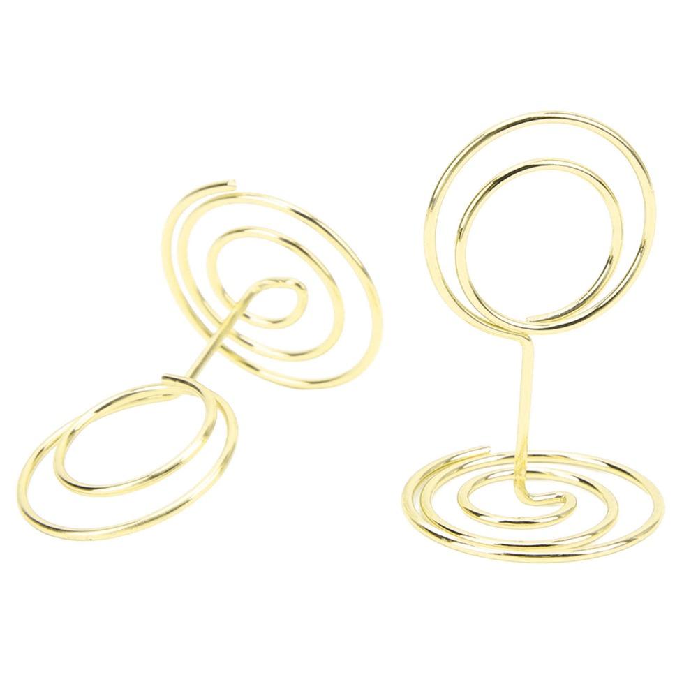 20Pc Round Shaped Table Number Stands Gold/Rose Gold Table Number Holder  Wedding Centerpieces