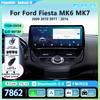 Для Ford Fiesta MK6 MK7 2009-2016 LHD RHD 12,3-дюймовая автомагнитола Android Мультимедийный видеоплеер GPS Беспроводной Carplay QLED-экран