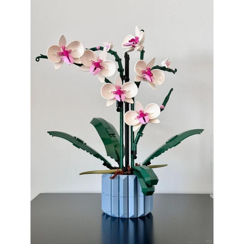 Романтический букет роз, строительные блоки 10280, креативный домашний стол, украшение для растений, сборные кирпичи, игрушки, подарки для девочек, леди