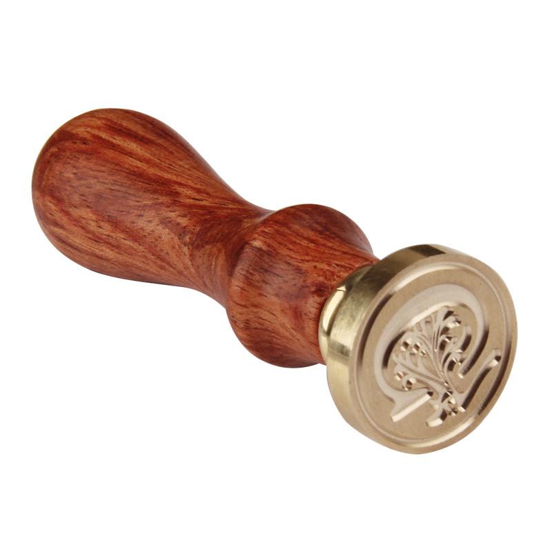 Винтажный штамп для восковой печати Классические ретро-печати от A до Z Деревянные штампы Алфавит Рукоделие 26 букв Сургуч Домашний декор Дропшиппинг