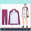 Стильный и удобный косплей Haikyuu Shiratorizawa Gakuen Koukou спортивная форма комплект