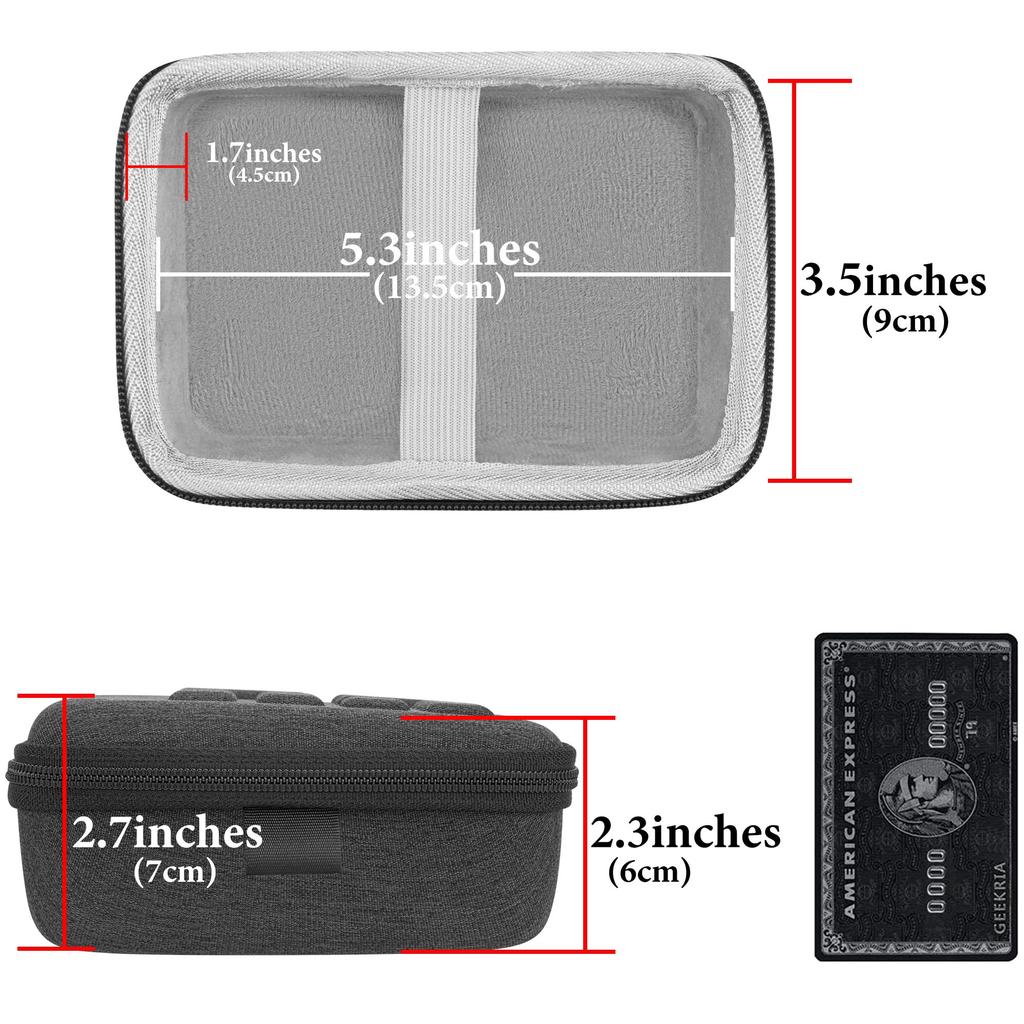 Geekria Portable Numeric Keypad Travel Case for Mechanical Numeric Compatible with Qisan Mini Numeric MOTOSPEED Kinst Numeric Keypad and Tishled