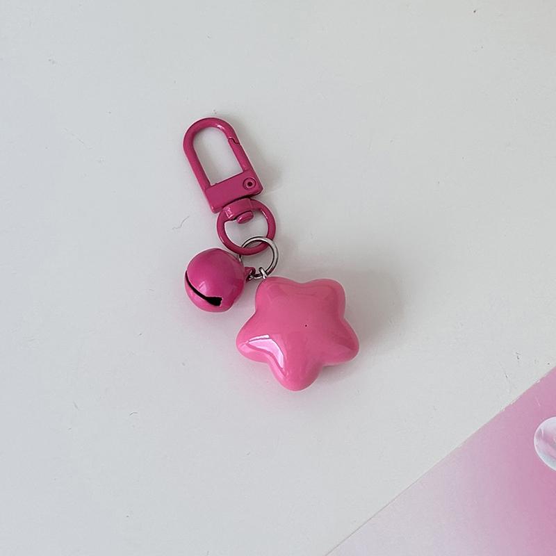 Корейский брелок в виде колокольчика в виде звезды Kawaii, брелок в виде пятиконечной звезды, кулон на рюкзак, аксессуары для телефона, кулон для девушки, подарок для пары