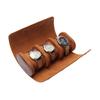 Чехол для часов Watch Roll Travel Case с 3 отделениями для часов, органайзер для мужчин и женщин, из искусственной кожи, портативные часы