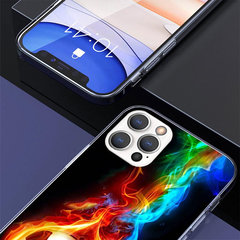 Чехол для телефона с дизайном футбольного мяча для iPhone 17 Air 16 Pro Max 16E 15 + 14 Plus 11 12 13 Mini 7 8 SE Подарок Печатная крышка Funda