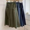 Юбка миди большого размера для рабочей одежды для женщин, летние свободные юбки средней длины, повседневная юбка А-силуэта в стиле ретро