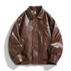 Retro Single-layer Leather Jacket, Trendy Brand Motorcycle Jacket, Windproof, Handsome, Slim Fit, Handsome Men's Jacket