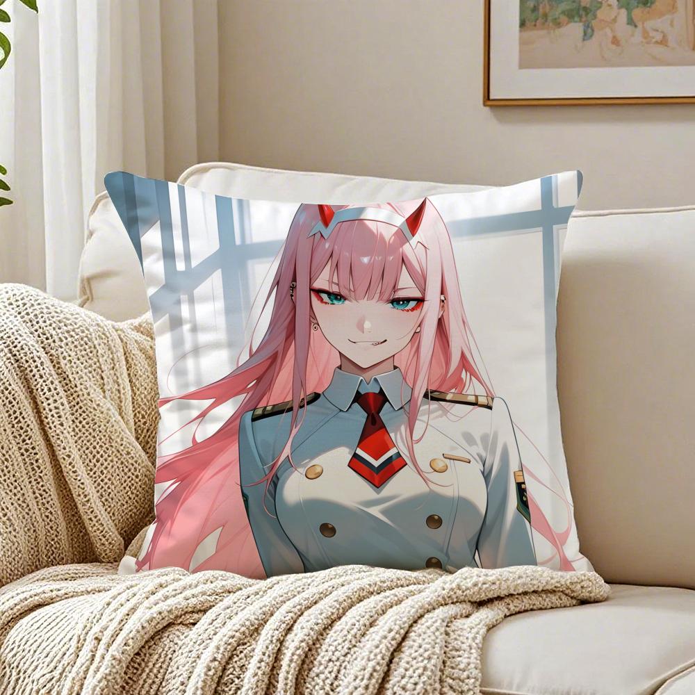 Аниме Меха 02 ноль два DARLING in the FFRANXX Наволочка Подушка Антипылевой клещ Гостиная Диван Декор Подушка Комната