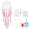 INFUNLY DIY розовый ловец снов набор для самостоятельного изготовления кисточки подвесное украшение инструкция Прикрепленные бусины настенные для спальни жизни комнаты украшение для дома