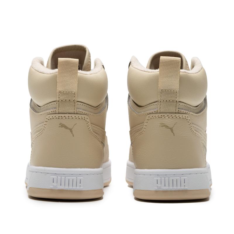 Puma Caven Series Comfortable Versatile Durable High-Top Skate Shoes Unisex Sneakers Oatmeal 392333-01