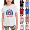 Футболки для малышей, девочек и мальчиков, детские футболки с короткими рукавами и принтом для мальчиков и девочек