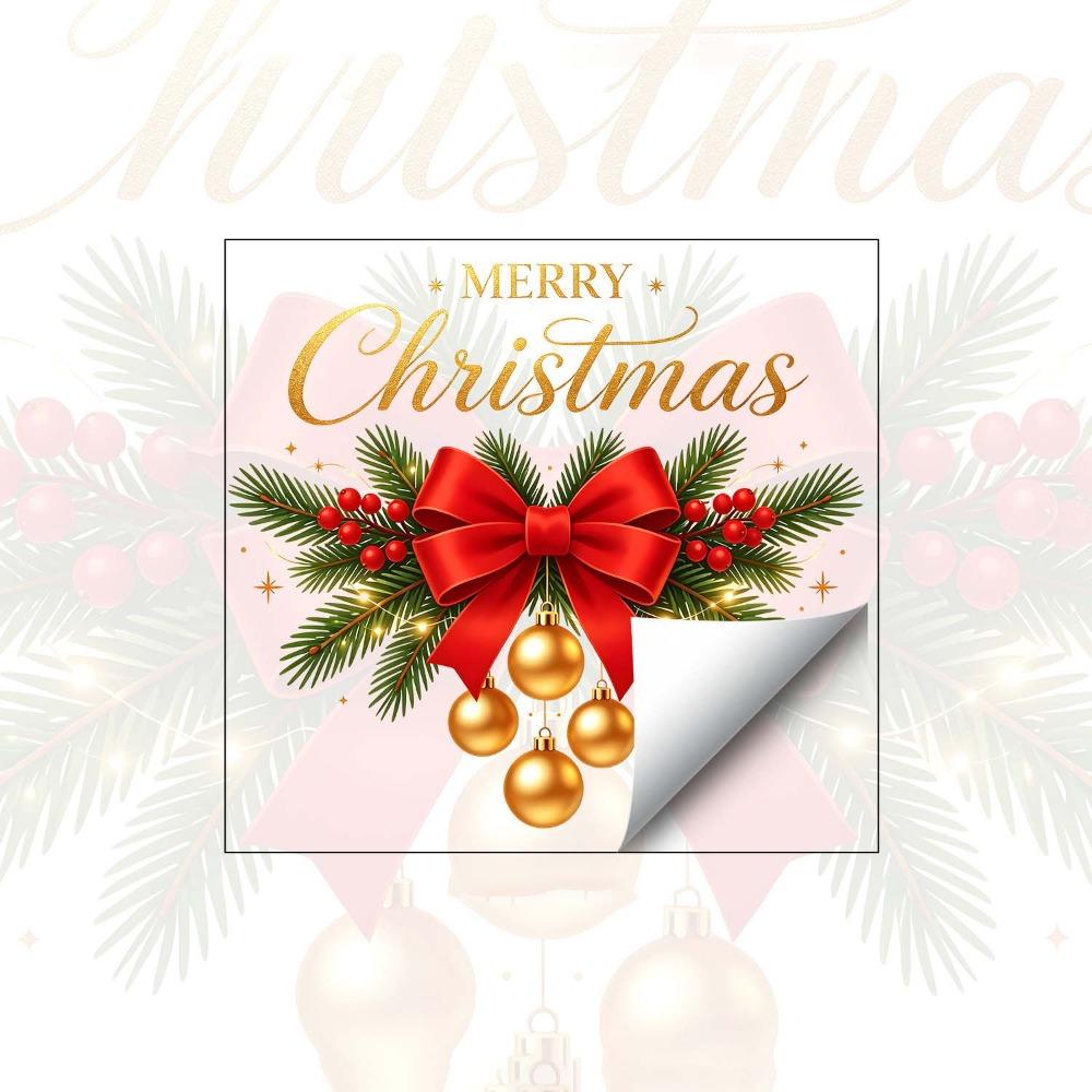 Waterproof Static Glass Cling Removable Festive Room Decoration Christmas Window Sticker Tenant