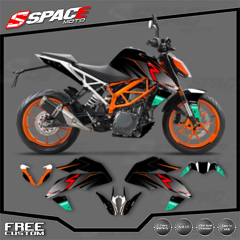SPACE Custom Motorcycle Graphics For KTM 2017 2018 2019 2020 DUKE 125 17-20 DUKE125 390 Decal Stickers Kits 003