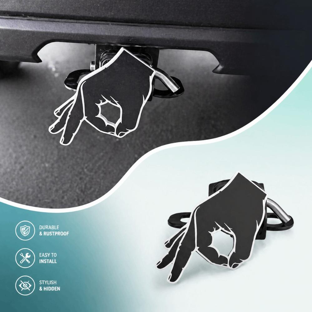 Circle Hand Pattern Trailer Receiver Cover Lightweight Material SUV Rear Cover Outdoor Adventures