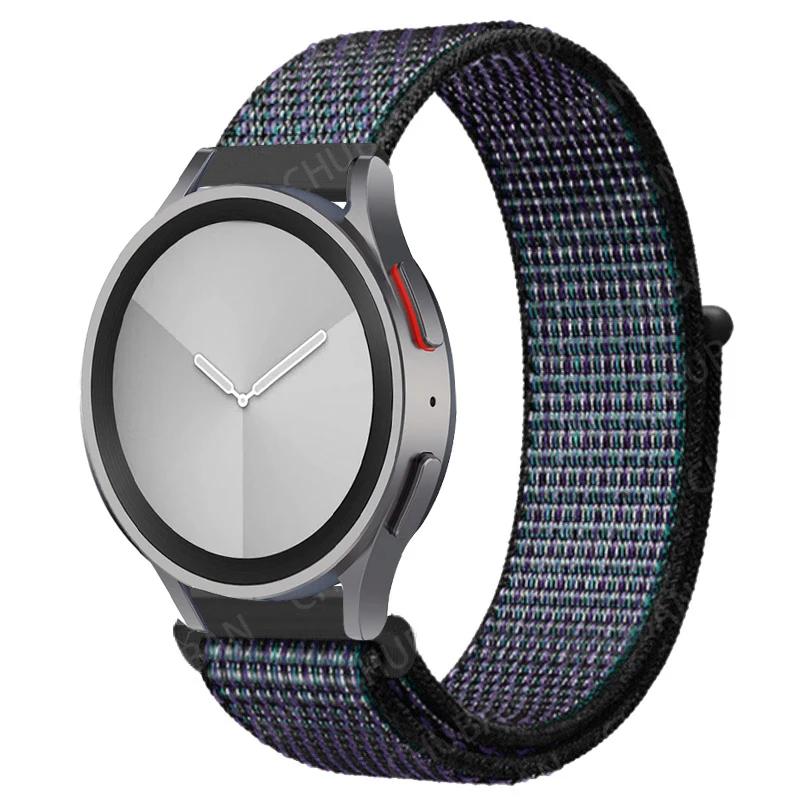 Nylon Loop Band For Samsung Galaxy Watch 6/5/pro/4/Classic/active 2 43-47-44mm 20mm/22mm Sport Bracelet Huawei Gt 4/2/e/3 Strap