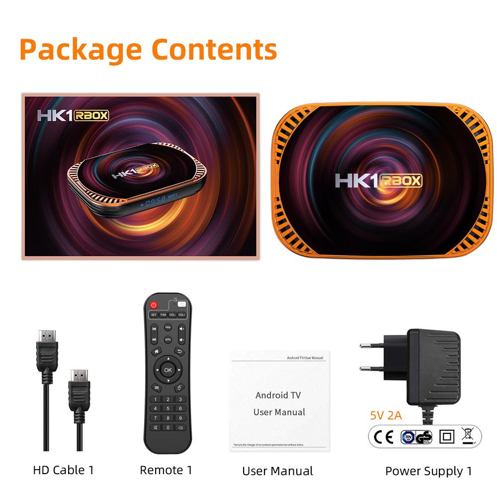 HK1 RBOX X4 Amlogic S905X4 Smart TV Box Android 11 4 ГБ 128G 32 ГБ 64 ГБ 2,4G и 5,0G Wi-Fi BT4.1 Медиаплеер TVBOX 8K 1000M телеприставка