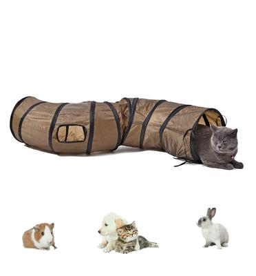Складной кошачий туннель, Игрушка для кошек, Товары для питомцев, Длинный туннель, Складной и моющийся, Отлично подходит для упражнений, Легкое хранение, Снятие стресса, Сверхлегкий