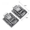 2/10x Stainless Steel Wood Box Hasps Drawer Buckles Suitcases Latches Jewelry Case Lock Clip Clasp Catch Chest Case Toggle Latch