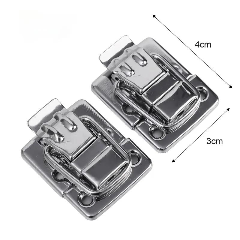 2/10x Stainless Steel Wood Box Hasps Drawer Buckles Suitcases Latches Jewelry Case Lock Clip Clasp Catch Chest Case Toggle Latch