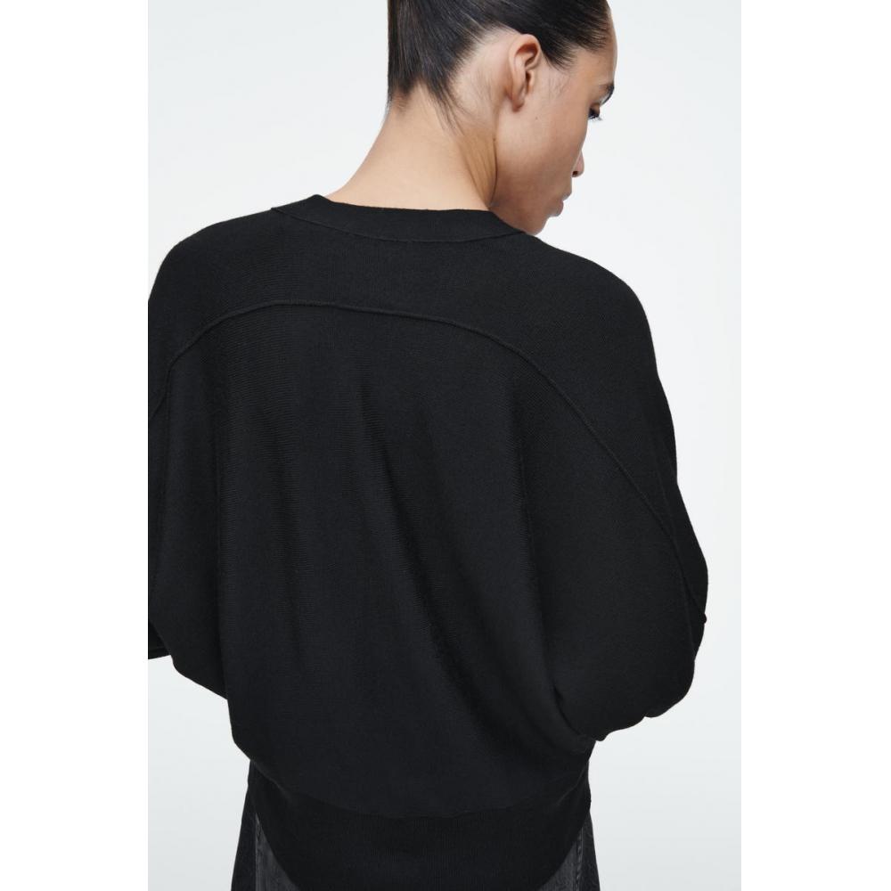 COS Японский кардиган с рукавами «летучая мышь» из мериносовой шерсти