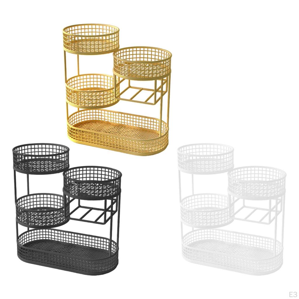 Корзина для фруктов на столешницу, 4 уровня, контейнер для экономии места, большой объем, поднос для сервировки, хранение овощей