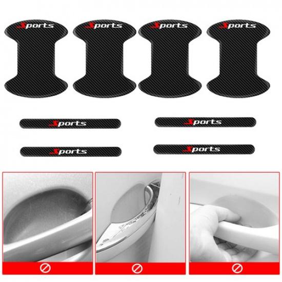 8pcs Car Handle Protective Film Sticker Door Bowl Protector Anti-Scratch Guard