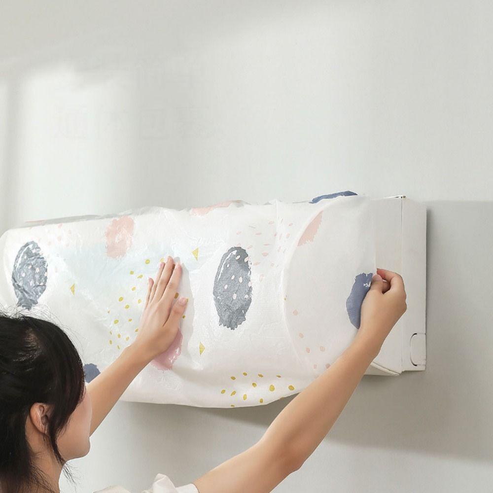 1/3Pcs Wall Mounted Air Conditioning Cover Cleaning Air Conditioner Protector New Fan Dust Cover