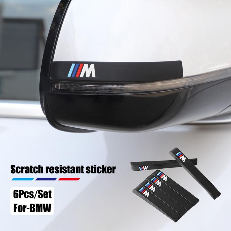 6 шт. Автомобильные резиновые противоударные полосы Защитные наклейки Для BMW G30 G32 G01 G02 G05 G06 G07 G26 G23 G22 F40 F20 G08 G16 G15 G14
