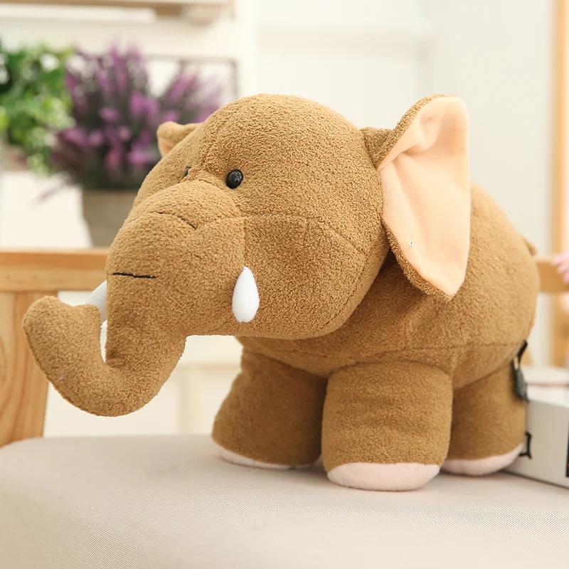 20/25/35CM Cute Chubby Hippo Elephant Plush Toy Soft Plush Toy Stuffed Animal Doll Room Decor Kids Birthday Gift