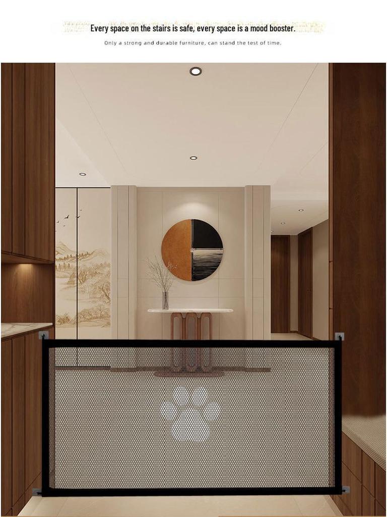 Изготовленный на заказ забор и дверь для собаки: Легкая сборка, Безопасная изоляционная сетка, Дверной барьер без сверления для домашних животных