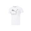 Sports Logo Print Short Sleeve T-Shirt Men Tops White 532280-52