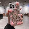 Роскошный полноэкранный чехол для телефона с изображением бабочки и цветка из страз для iPhone 16 15 14 13 12 11 Pro Max