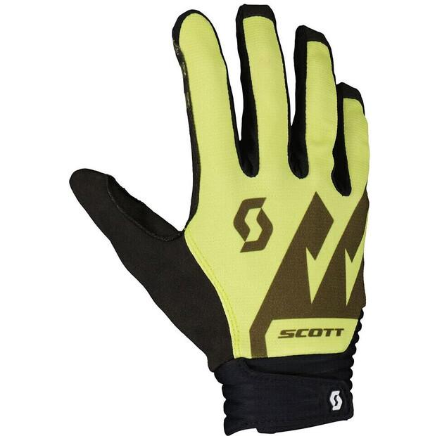 Велосипедные перчатки Scott DH Factory Long (желтые)