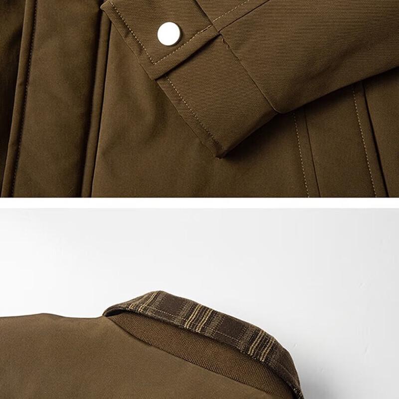 NASA MARVEL Men's Plus Size Plush Lined Turn-Down Collar Jacket