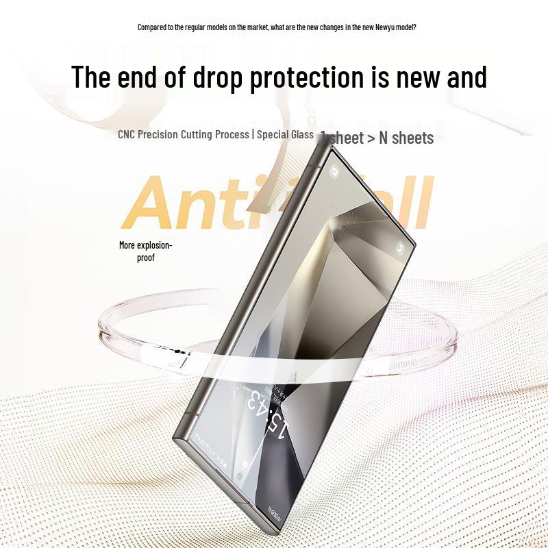 Безпылевая HD Закаленная Стеклянная Пленка для Samsung S26Ultra/S25Plus с Защитой от Подглядывания и 4-сторонней Защитой.