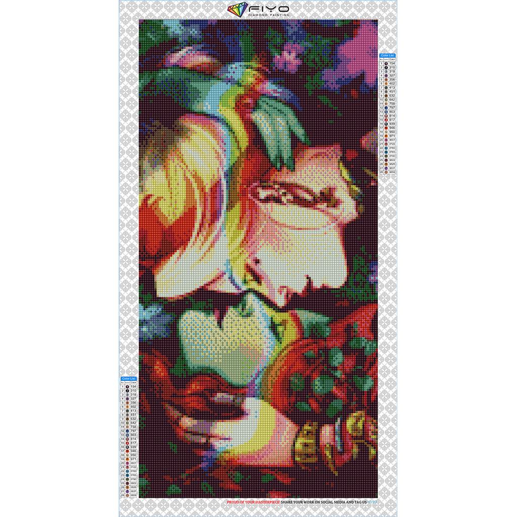 5D DIY Рамка Алмазная картина Встреча Пара Полный квадратный круглый Вышивка крестиком Портрет Мозаика Роза Домашний декор