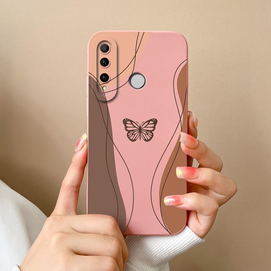 For Honor 10i Phone Case Butterfly Cat Soft Liquid Silicone Camera Protection Cover For Huawei Honor 10 i Model HRY-LX1T Fundas